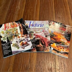 Victoria Magazine Vintage 3 Issues September 1999, October 1999, November 1999